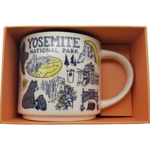 Yosemite x Starbucks Been There Series Mug New in Box Blue/White/Yellow